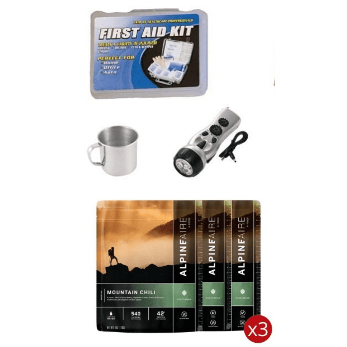 3-Day Emergency Food & Survival Kit – Rolling Camo Bag