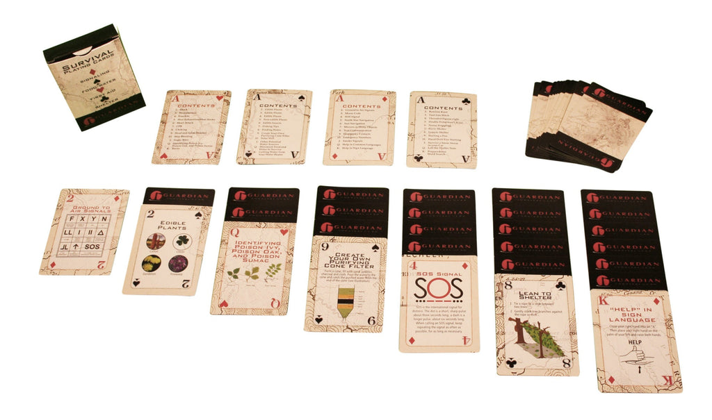 Survival Skills Playing Cards