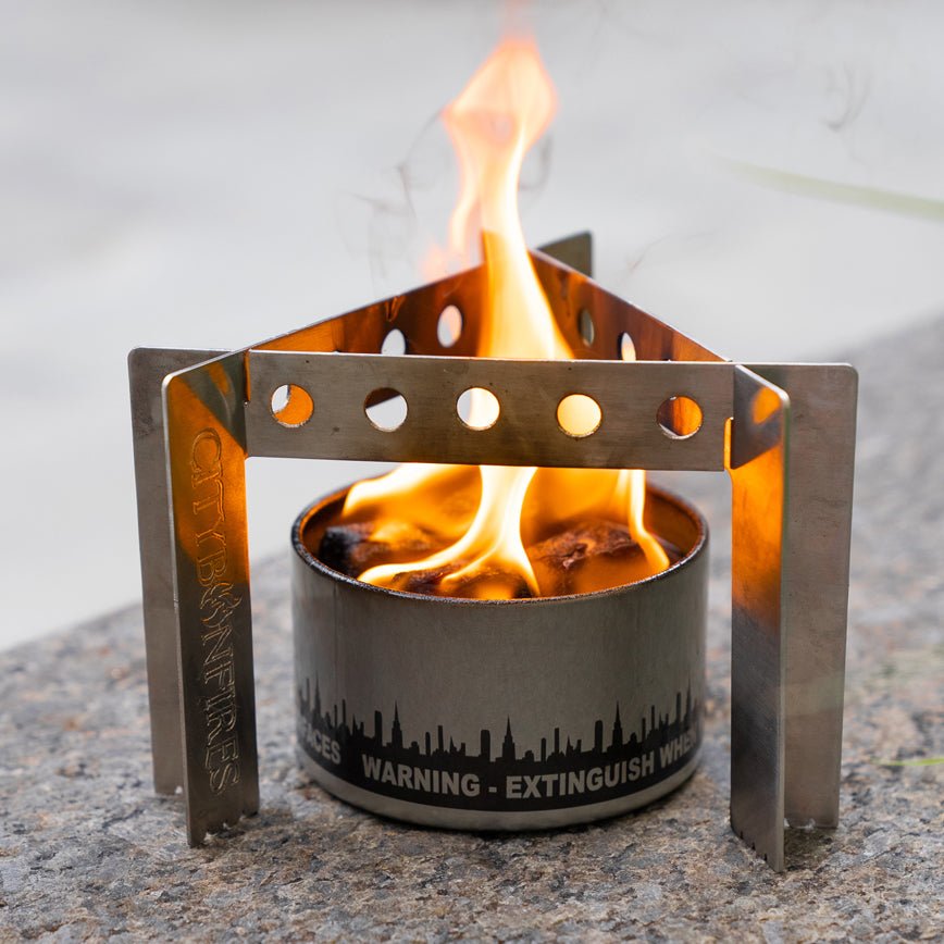 Collapsible Stainless Camp Stove Stand & Trivet – Made in USA