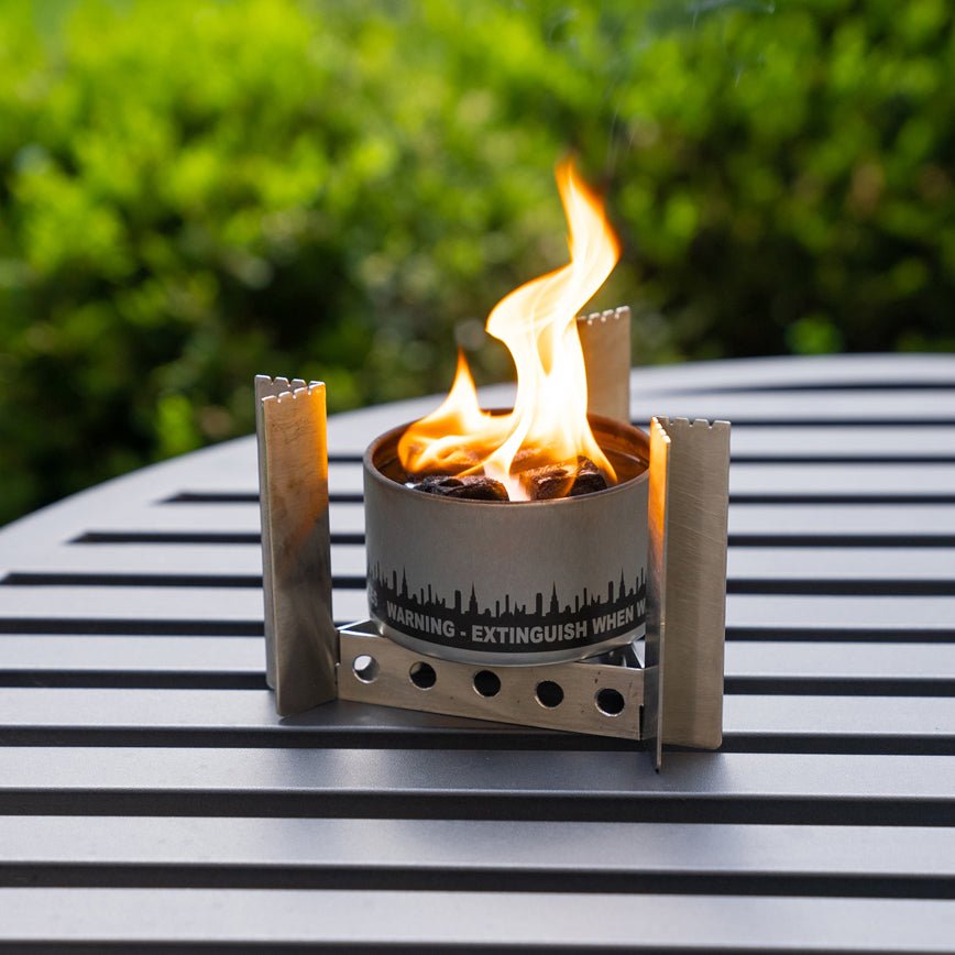 Collapsible Stainless Camp Stove Stand & Trivet – Made in USA
