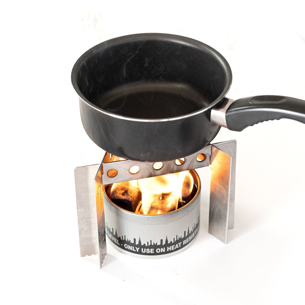 Collapsible Stainless Camp Stove Stand & Trivet – Made in USA