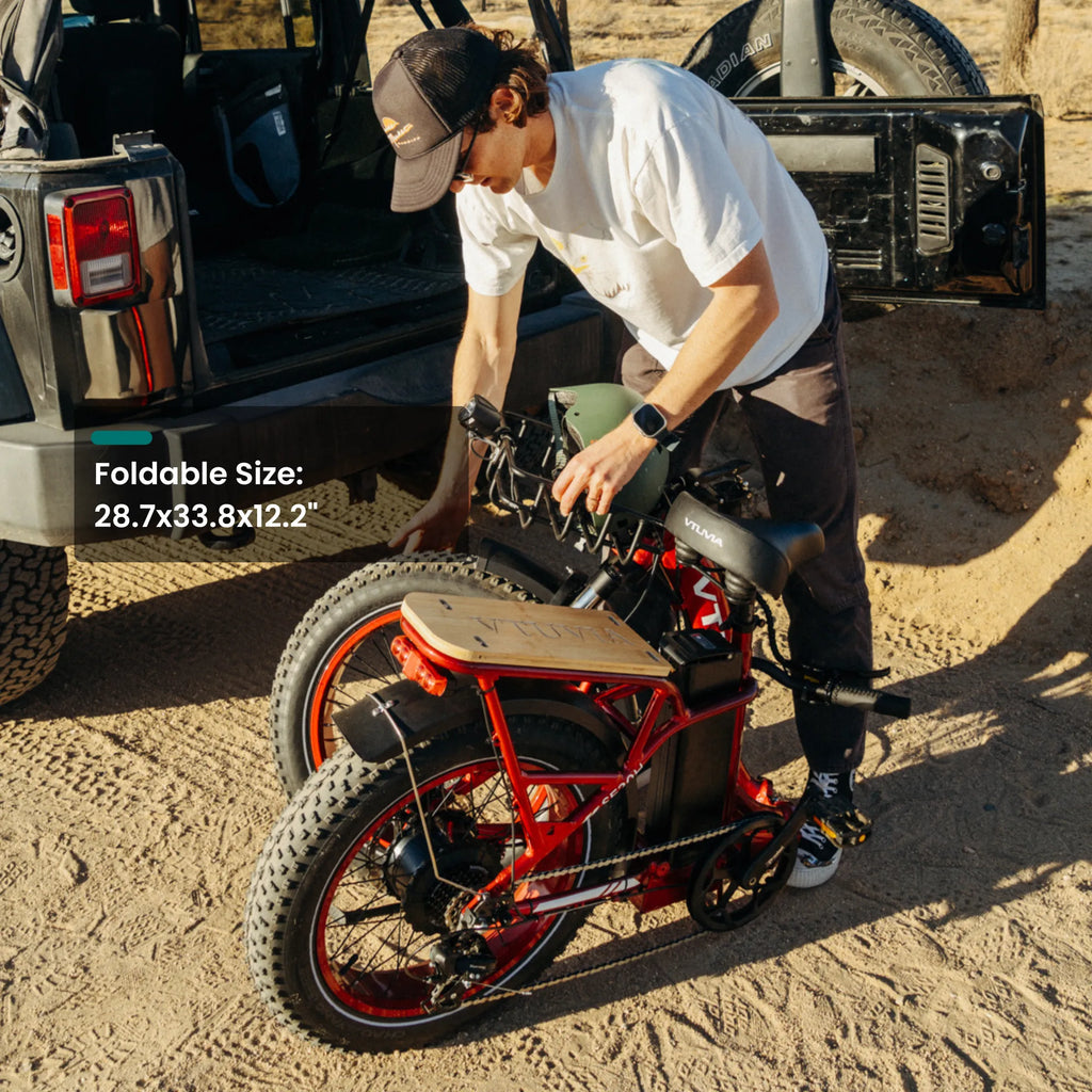 VTUVIA SF20H Folding Cargo E-Bike – 70-Mile Range, Fat Tires