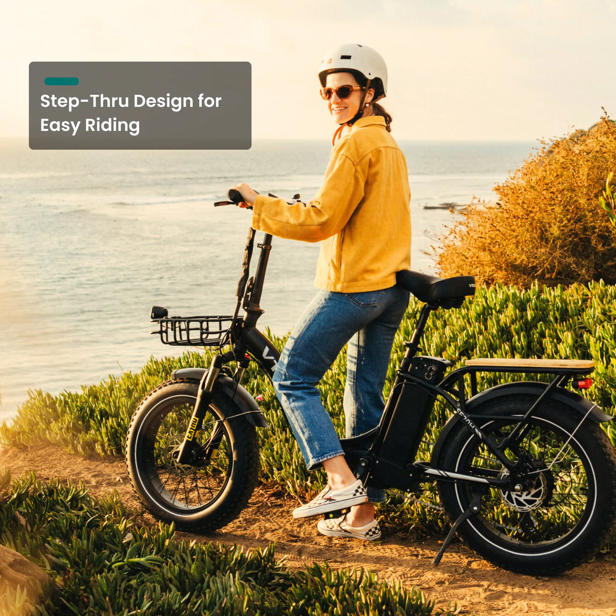 VTUVIA SF20H Folding Cargo E-Bike – 70-Mile Range, Fat Tires