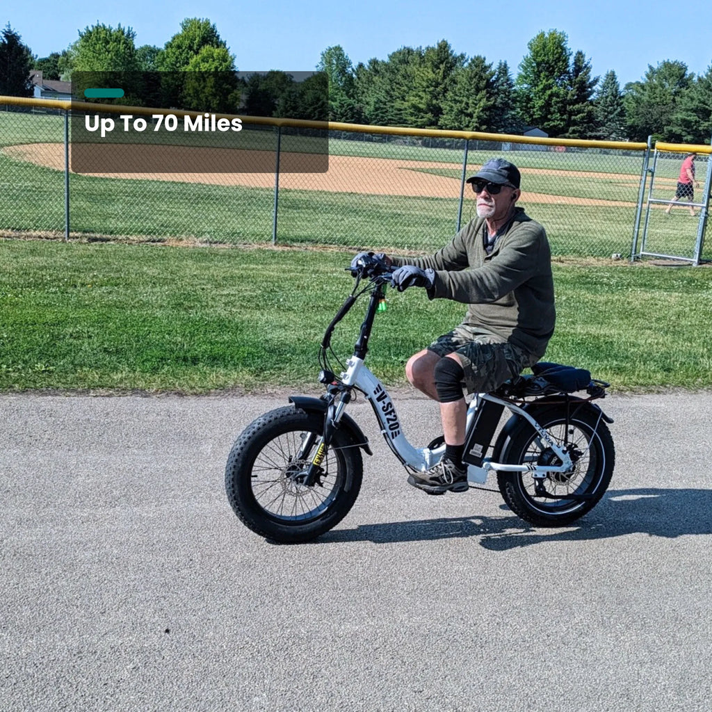 VTUVIA SF20H Folding Cargo E-Bike – 70-Mile Range, Fat Tires