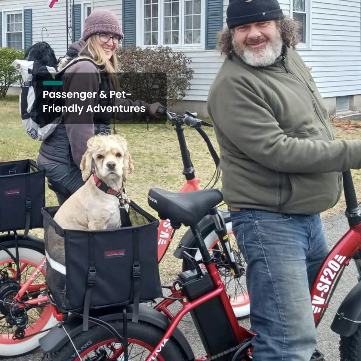 VTUVIA SF20H Folding Cargo E-Bike – 70-Mile Range, Fat Tires